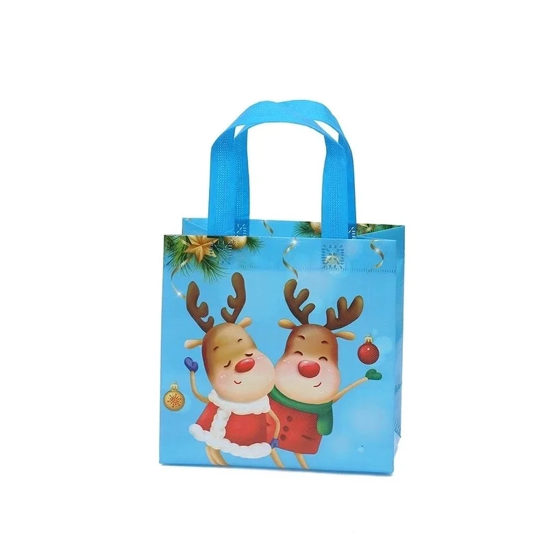 Christmas Cute Santa Claus Nonwoven Party Gift Bags