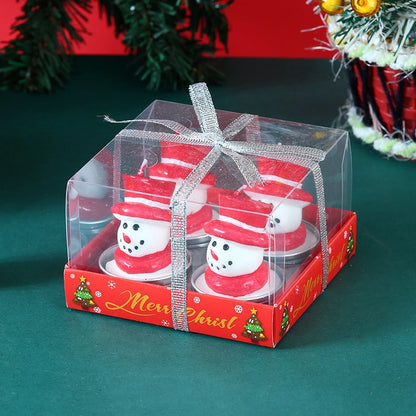 Christmas Christmas Tree Santa Claus Paraffin Christmas Candle 1 Set