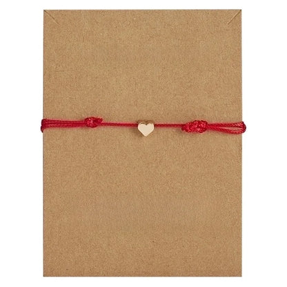 New Fashion Necklace Heart-shaped Butterfly Weaving Adjustable Copper Bracelet