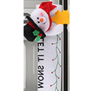 Hot-selling Christmas Small Gifts Velvet Christmas Doll Refrigerator Handle Decoration Christmas Home Supplies
