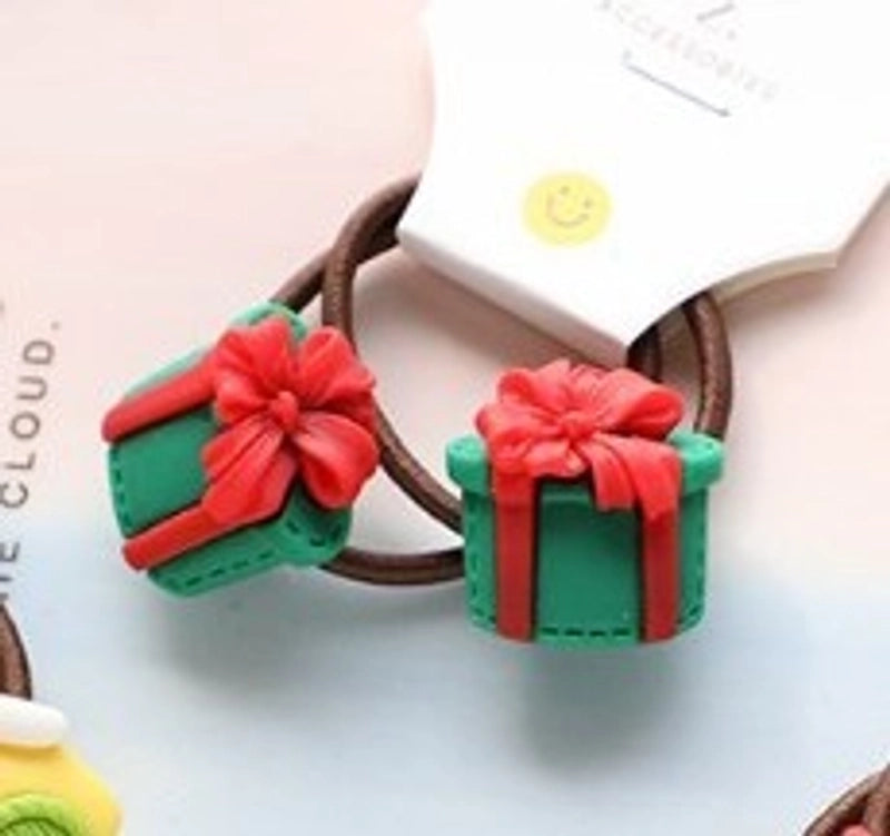 Christmas Fashion Children Unisex Cartoon Character Arylic Handmade Hair Tie