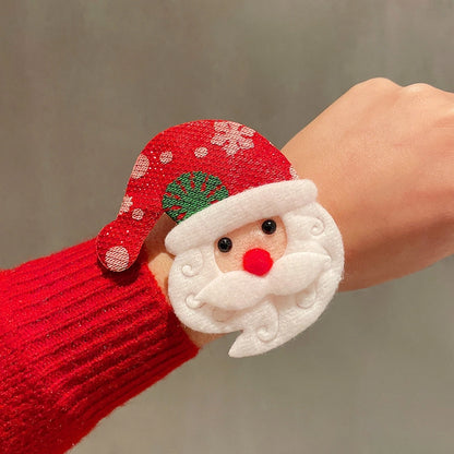 Christmas Cute Santa Claus Elk Alloy Fleece Cloth Tape Holiday Family Gathering Party Party Accessories