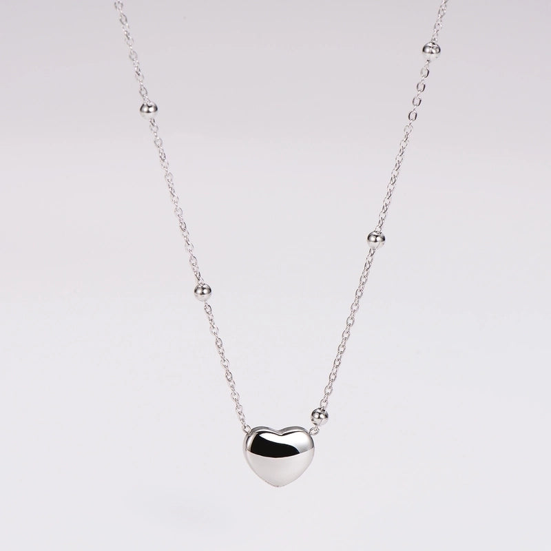 Retro Punk Commute Heart Shape 304 Stainless Steel 18K Gold Plated Rose Gold Plated Jewelry Set