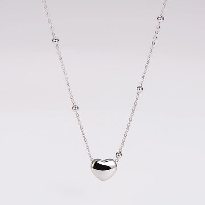 Retro Punk Commute Heart Shape 304 Stainless Steel 18K Gold Plated Rose Gold Plated Jewelry Set