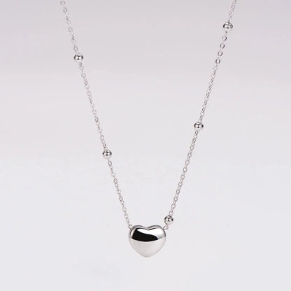 Retro Punk Commute Heart Shape 304 Stainless Steel 18K Gold Plated Rose Gold Plated Jewelry Set