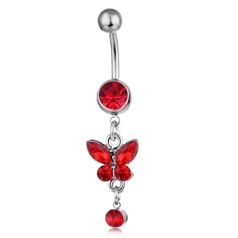 Belly Rings Fashion Bow Knot Rhinestone