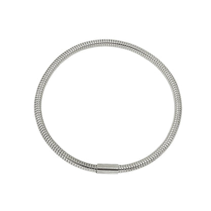 Minimalist Geometric 304 Stainless Steel 18K Gold Plated Bangle In Bulk