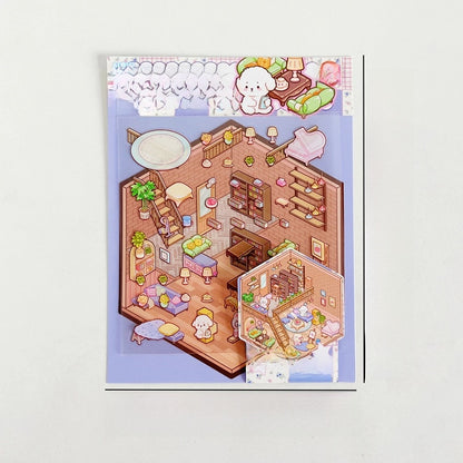 1 Set Cartoon Daily Paper Cute Stickers