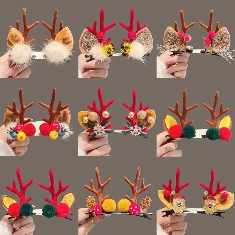 Christmas Fashion Antlers Resin Daily Hairpin