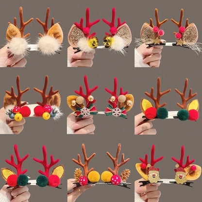 Christmas Fashion Antlers Resin Daily Hairpin