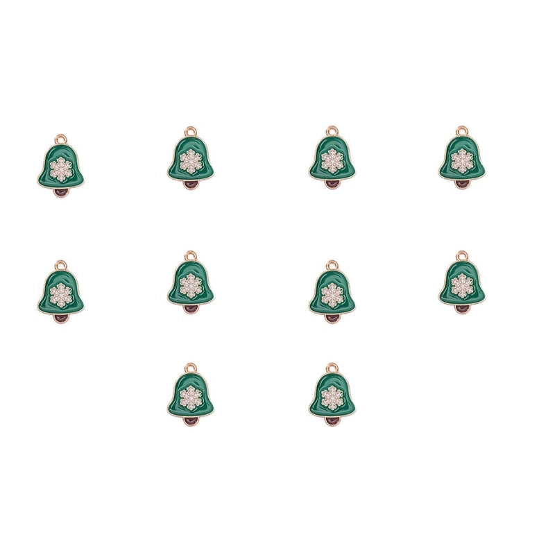 10 PCS/Package 15.9*17.8mm 16*22MM 18.1*19mm Alloy Christmas Hat Christmas Tree Santa Claus Pendant Jewelry Accessories