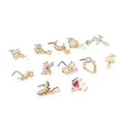 Nose Rings & Studs Fashion Geometric 316L Stainless Steel Copper Plating