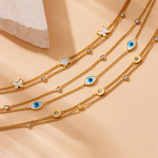 2 Pieces Women Fashion Stainless Steel Anklets