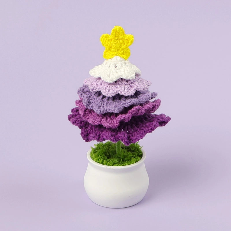 Christmas Pastoral Christmas Tree Plastic Yarn Party Ornaments