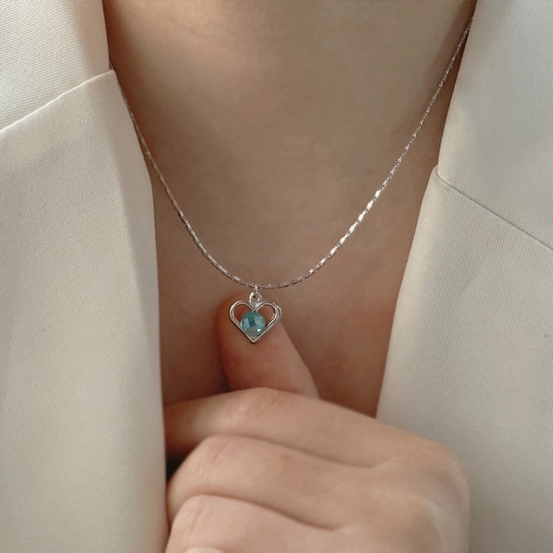 Minimalist Heart Shape Copper Plating Pendant Necklace