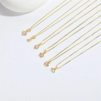 Copper 14K Gold Plated Palm Pendant Necklace