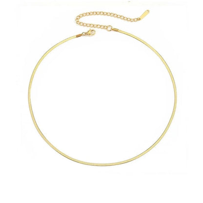 Basic Solid Color 304 Stainless Steel Stainless Steel Necklaces