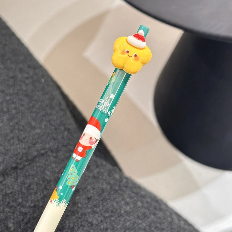 1 Piece Christmas Tree Santa Claus Christmas Learning Christmas Plastic Cute Gel Pen