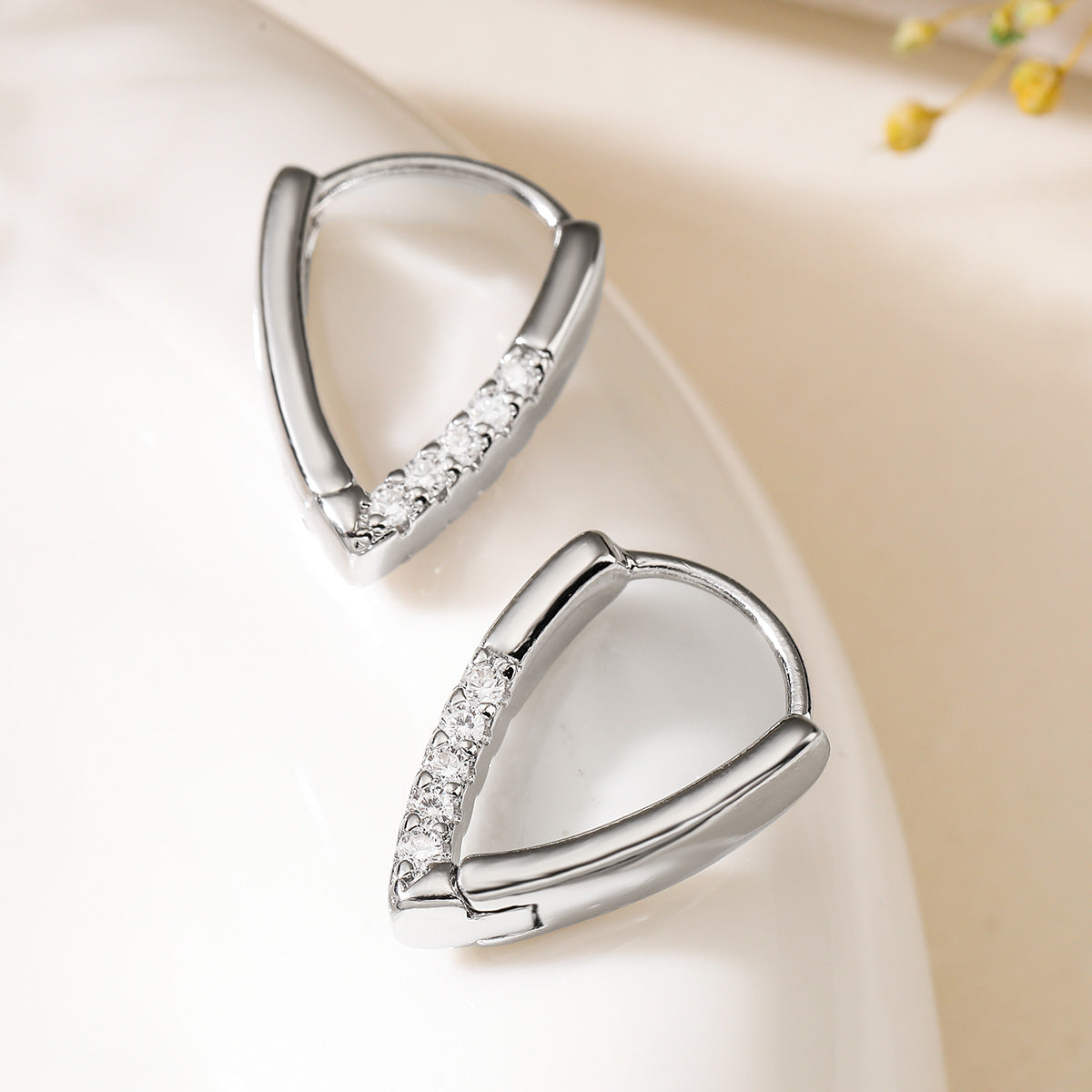 Circle Geometric Copper Inlay Earrings