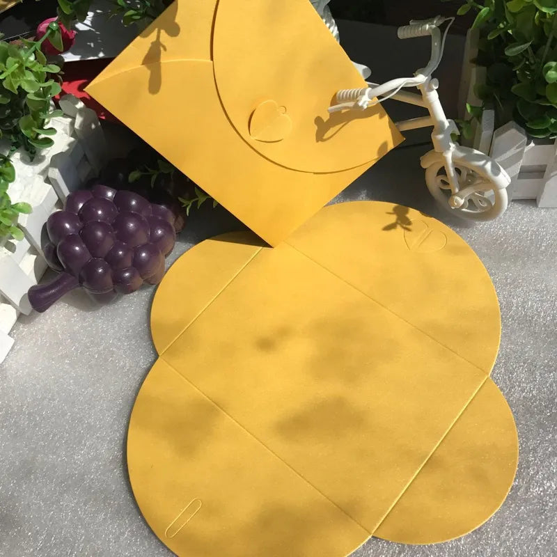 15.5*10.5cm Large Love Buckle Pearlescent Envelope High-grade Thick Postcard Storage Envelope