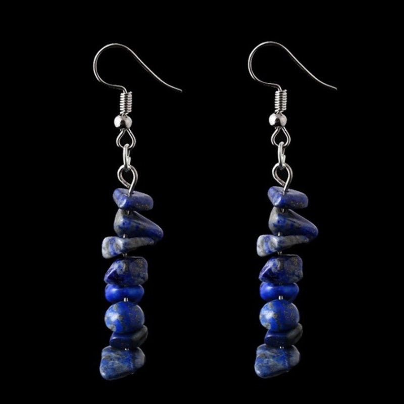 Fashion Irregular Natural Stone Handmade Drop Earrings 1 Pair