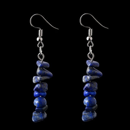 Fashion Irregular Natural Stone Handmade Drop Earrings 1 Pair