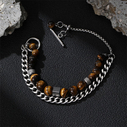 Casual Punk Cool Style Leaf Skull Pu Leather Alloy Halloween Men's Bracelets