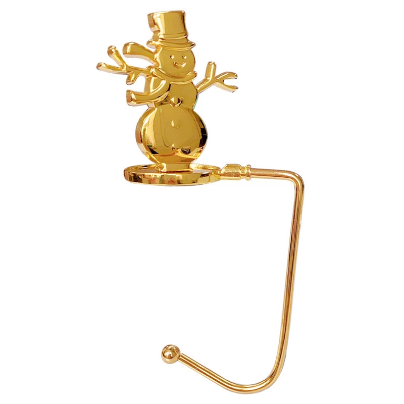 Christmas Fireplace Hook Metal Bag Hook Snowflake Christmas Stocking Hook In Stock