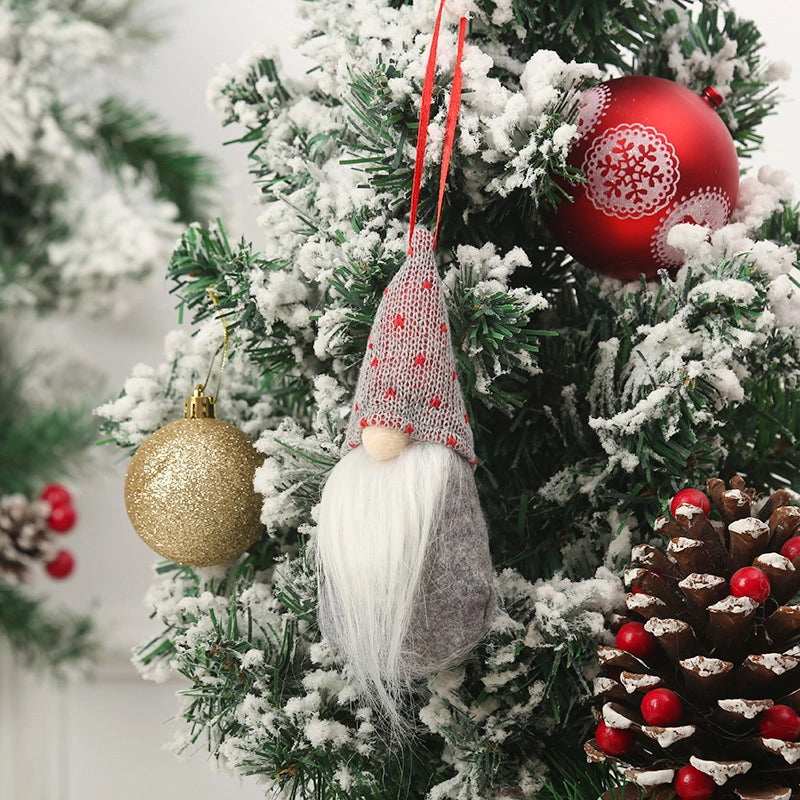 Christmas Cute Santa Claus Nonwoven Party Hanging Ornaments