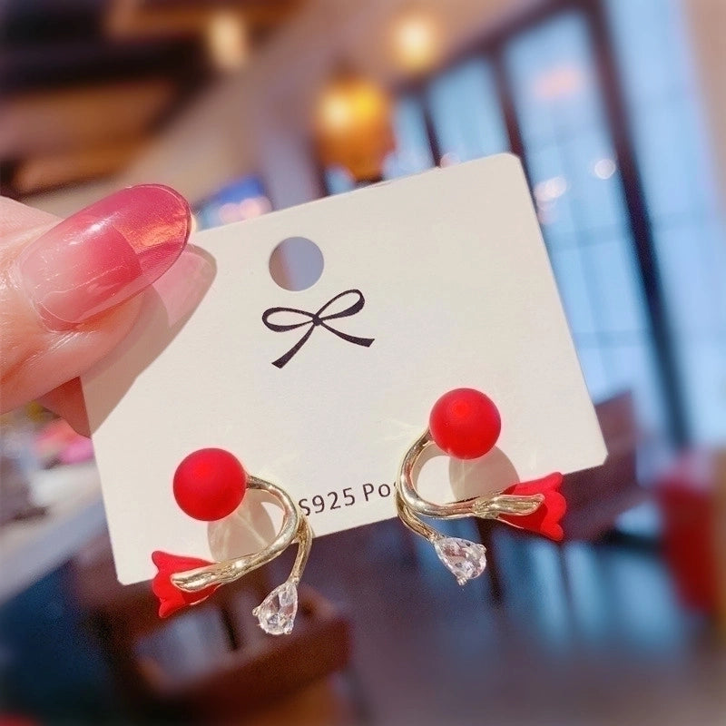 1 Pair Minimalist Geometric Plating Inlay Alloy Artificial Pearls Rhinestones Earrings