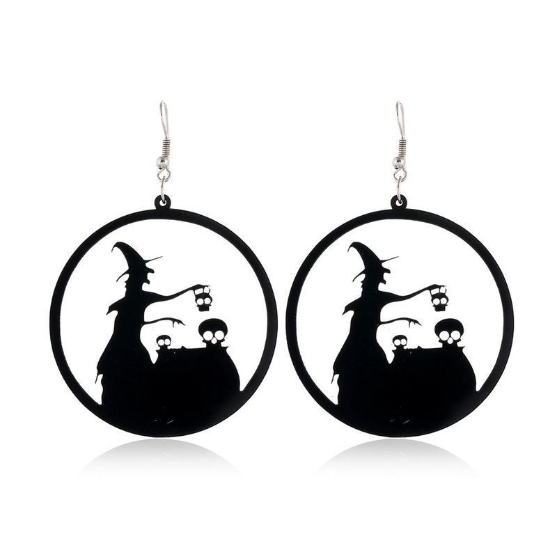 6 Pieces Gothic Cat Spider Alloy Women'S Drop Earrings 1 Pair
