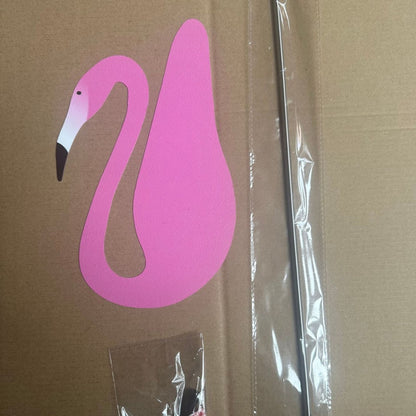 2 Pieces Swirl Bird Beach Flamingo Wind Chime Home Yard Backyard Party Garden Decoration Windmill