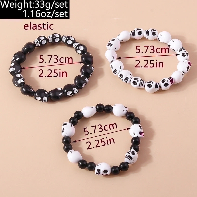 Funny Skull Beaded Bracelets
