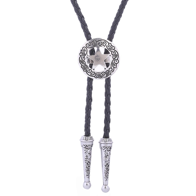 Punk Classic Style Star Cattle Skull Alloy Leather Rope Halloween Unisex Bolo Ties