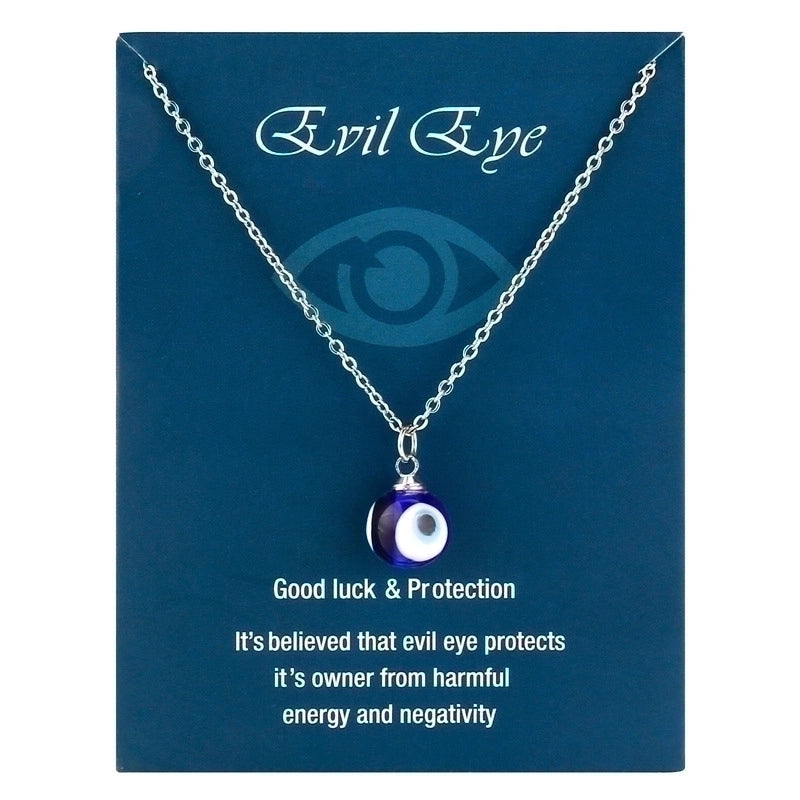 Fashion Eye Stainless Steel Metal Pendant Necklace 1 Piece