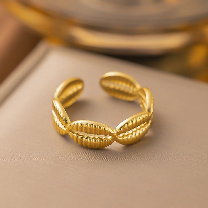 3 Pieces Minimalist Solid Color Titanium Steel Plating Rings