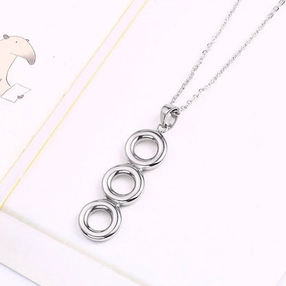 Minimalist Classic Style Circle 304 Stainless Steel 18K Gold Plated Plating Earrings Necklace