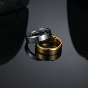 Minimalist Round Stainless Steel No Inlaid Gold Plated