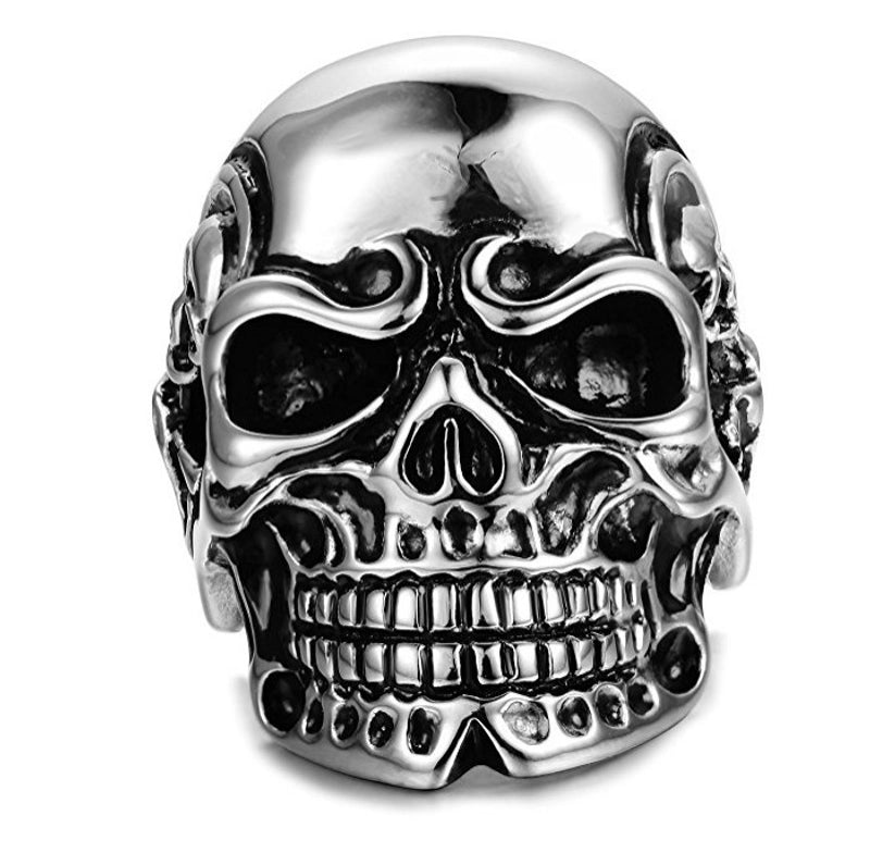 Retro Skull Titanium Steel Halloween Men's Rings
