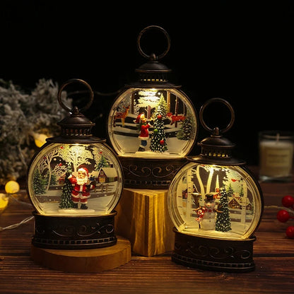 Christmas Fashion Santa Claus PVC Resin Party Ornaments