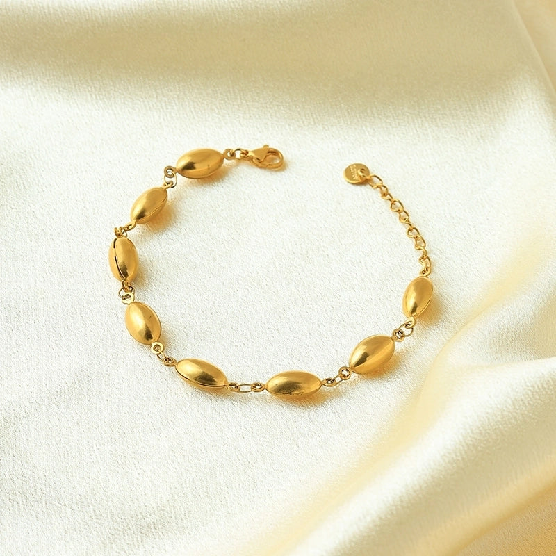 Casual Vacation Modern Style Pentagram Cross Oval 304 Stainless Steel 14K Gold Plated Bracelets In Bulk