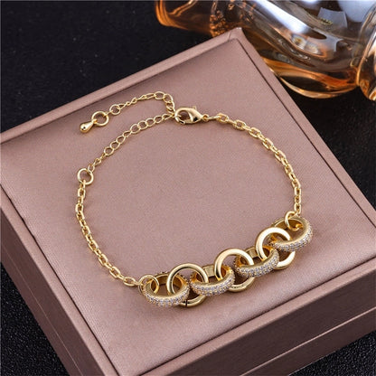 Vintage Style Minimalist Animal Letter Copper Bracelets Cuban Link Chain Curb Chain Cable Chain Box Chain