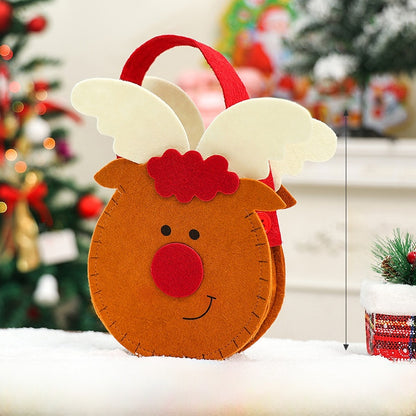 Christmas Gift Bag Candy Bag Christmas Decoration Burlap Santa Claus Apple Bag Gift Bag