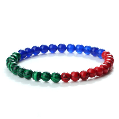 New Red Green White Black Bracelet Christmas Cute Beaded Bracelet Turquoise Beads Woven Hand Rope In Stock