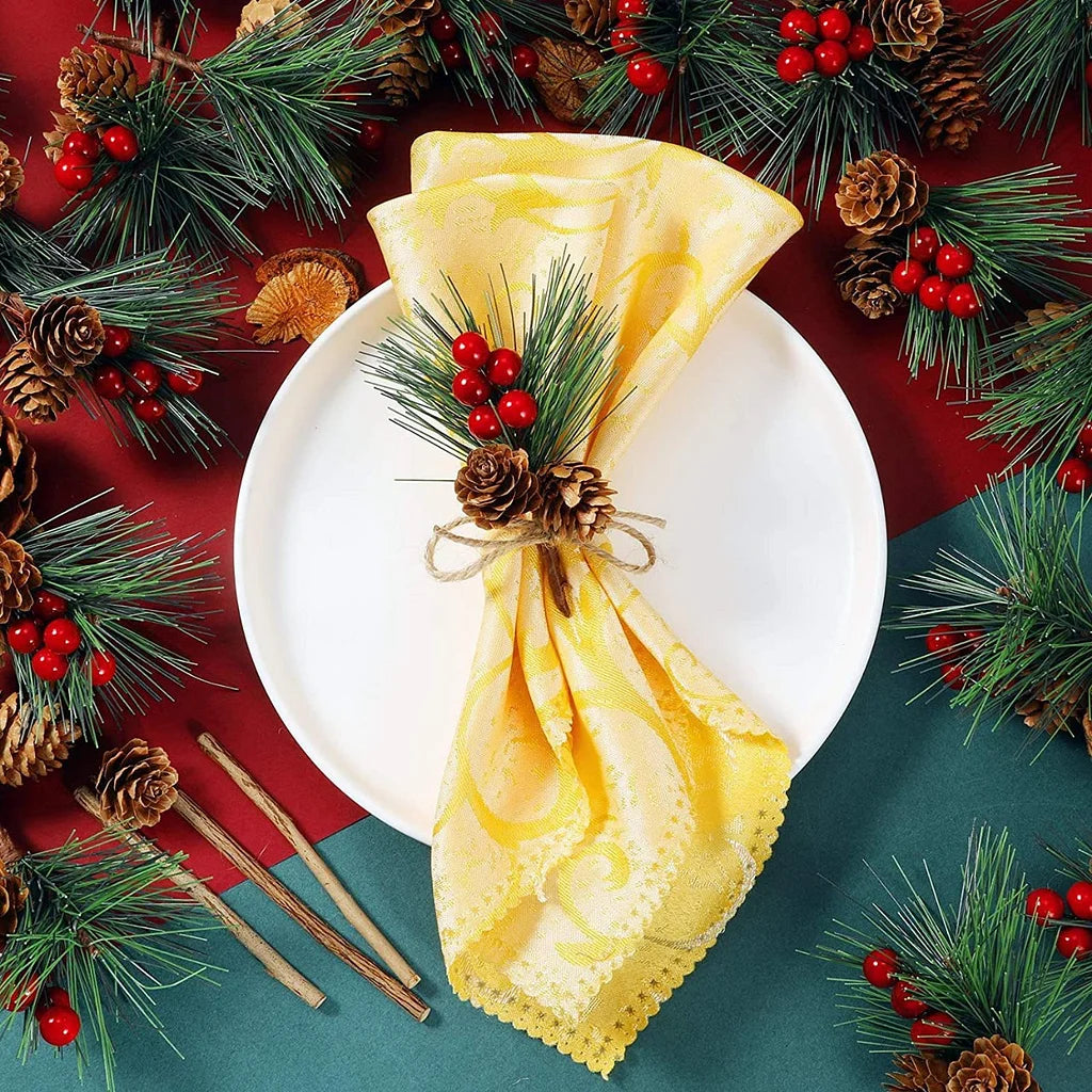 Christmas Decoration Bouquet Diy Wreath Christmas Tree Matching Holiday Window Bar Scene Real Pine Cone Accessories