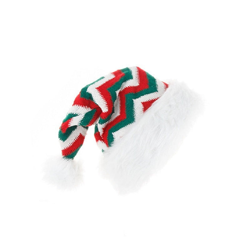 Christmas Cute Stripe Fabric Party Christmas Hat