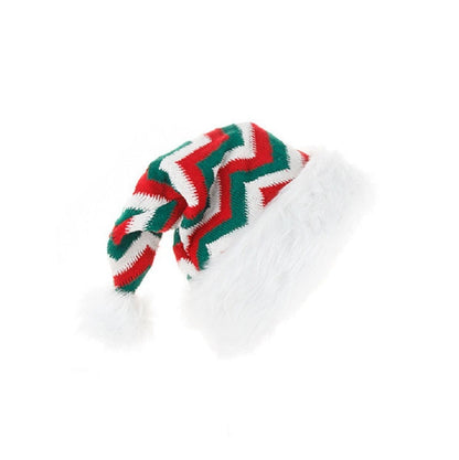 Christmas Cute Stripe Fabric Party Christmas Hat