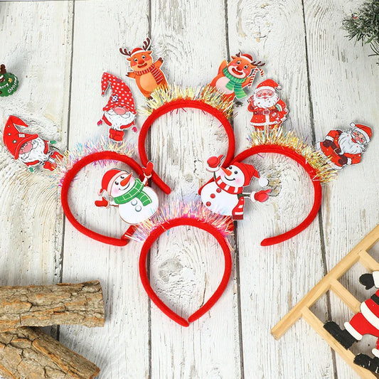 2 Pieces Christmas Headband Hair Accessories Party Christmas Costume Adult Children Christmas Headband Small Gift