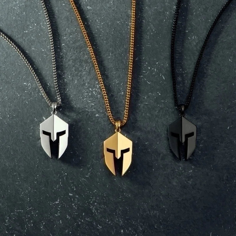 201 Stainless Steel 304 Stainless Steel Minimalist Plating Mask Pendant Necklace