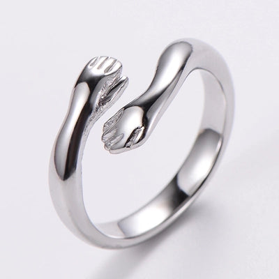 3 Pieces Stainless Steel 18K Gold Plated Fashion Inlay Hand Number Bow Knot Zircon Open Ring